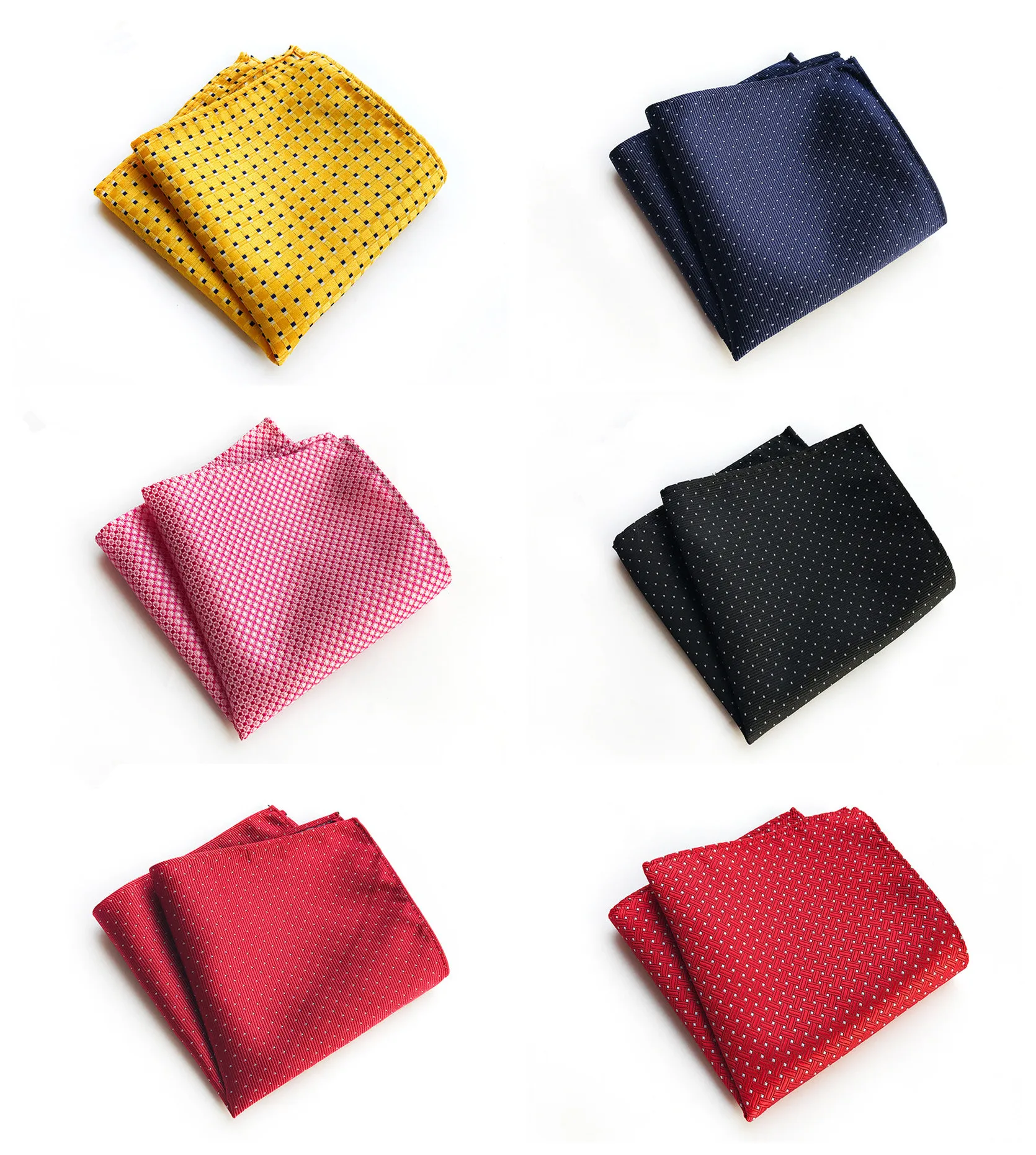 

New Pocket Square Handkerchief Accessories Paisley Solid Colors Vintage Business Suit Handkerchief Breast Scarf 25*25cm