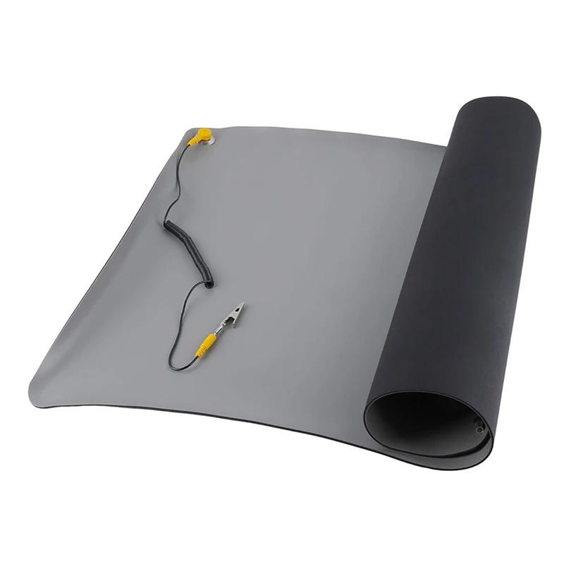 Durable Desktop Anti Static Mat Silicone ESD Grounding Mats 700x500Mm + Cord for PC Laptop Repair Tools
Durable Desktop Anti Static Mat Silicone ESD Grounding Mats 700x500Mm + Cord for PC Laptop Repair Tools