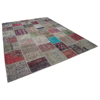 303x403 Cm Multicolor Handmade Patchwork Rug-10x13 Ft 
303x403 Cm Multicolor Handmade Patchwork Rug-10x13 Ft