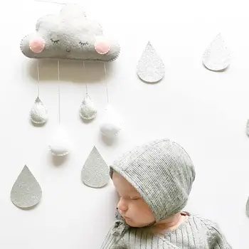 28*50CM Nordic Style Felt Cloud with Face Style Kids Hanging Home Decor INS Style Nordic Decoration for Room Party Props 
28*50CM Nordic Style Felt Cloud with Face Style Kids Hanging Home Decor INS Style Nordic Decoration for Room Party Props