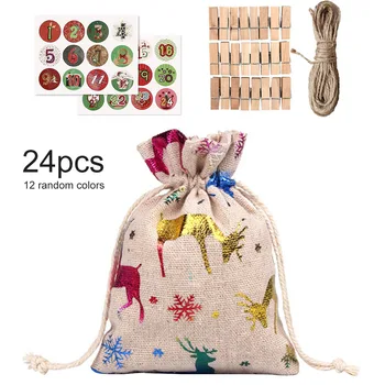 24Pcs Christmas Linen Burlap Bags with Drawstring Packing Storage Candy Pouches Fabric Gift Sacks Random Color
24Pcs Christmas Linen Burlap Bags with Drawstring Packing Storage Candy Pouches Fabric Gift Sacks Random Color