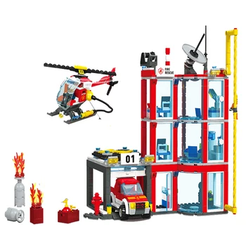 2020 New 595pcs City Fire Station Model Educational Toys Compatible Lepining City Building Blocks Toys for Children Gift
2020 New 595pcs City Fire Station Model Educational Toys Compatible Lepining City Building Blocks Toys for Children Gift