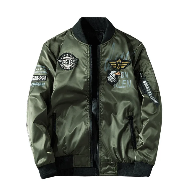 2019 New Men's MA1 Bomber Jacket Flying Tigers Embroidery Jacket Spring Autumn Men Baseball Collar Coat Outwears for Male 4XL
2019 New Men's MA1 Bomber Jacket Flying Tigers Embroidery Jacket Spring Autumn Men Baseball Collar Coat Outwears for Male 4XL