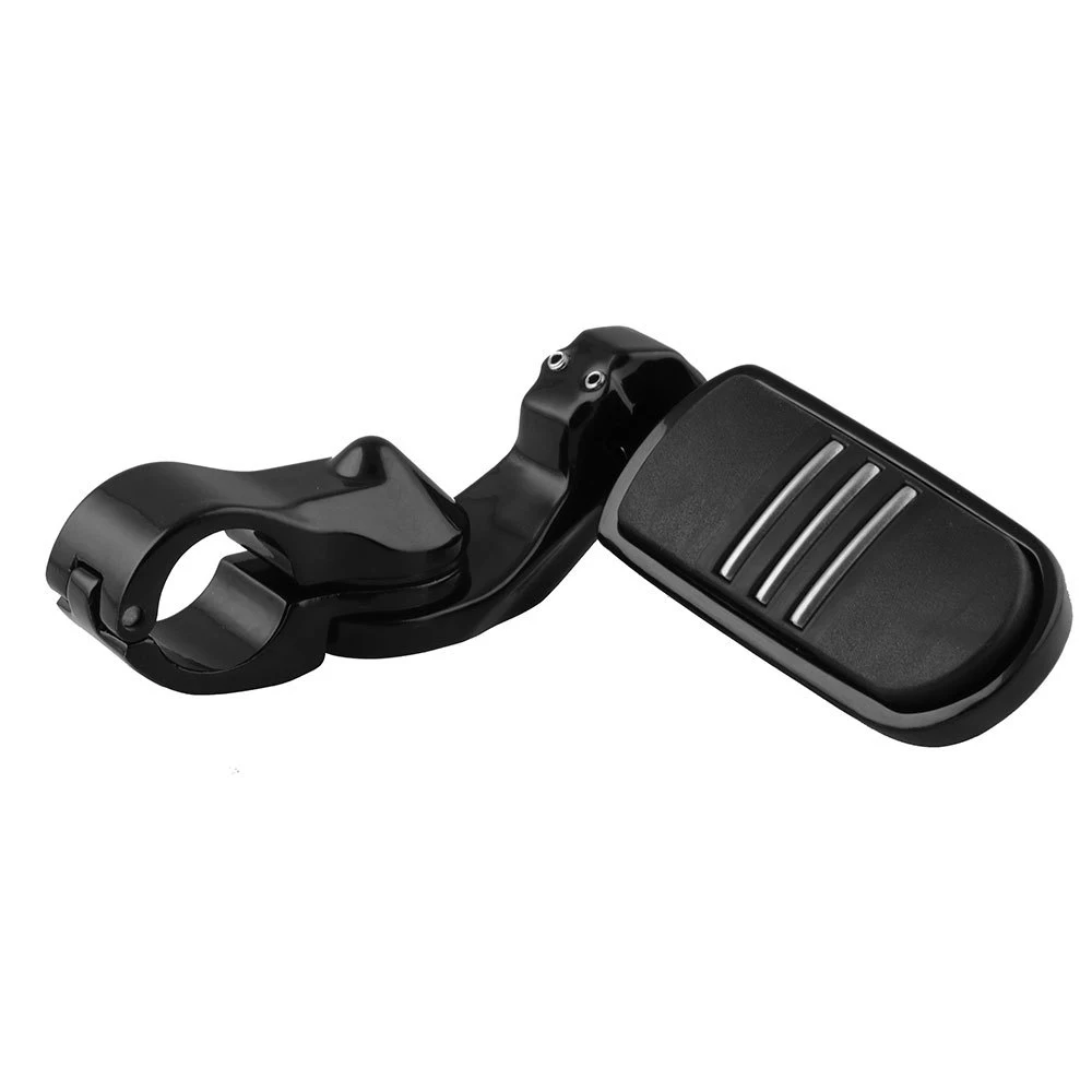 1/4 Black Motorcycle Highway Foot Pegs Pedal Bar Mount Kit For Sportster Dyna