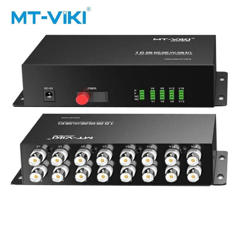 MT-VIKI Monitoring video fiber optic transceiver 16-channel BNC optical transceiver FC port 20 kilometers transmission MT-BF1016
MT-VIKI Monitoring video fiber optic transceiver 16-channel BNC optical transceiver FC port 20 kilometers transmission MT-BF1016