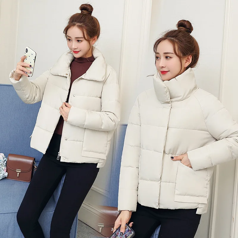 Photo Shoot Students Simple Short down Jacket Cotton-padded Clothes Women's Versatile 2019 New Style Winter Coat Korean-style Co
Photo Shoot Students Simple Short down Jacket Cotton-padded Clothes Women's Versatile 2019 New Style Winter Coat Korean-style Co