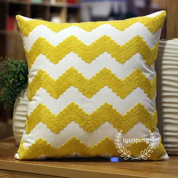 

LeRadore Luxury 3D Embrodiered Cushion Cover Geometric Style Bolster Home Decor Pillowcase Large Floor Sofa Throw Pillows
