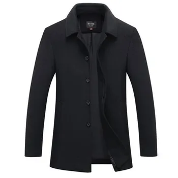 Autumn & Winter Single Breasted Woolen Coats 50% Off Men' s Wool Jackets Turn-down Collar Wool & Blends Overcoat
Autumn & Winter Single Breasted Woolen Coats 50% Off Men' s Wool Jackets Turn-down Collar Wool & Blends Overcoat
