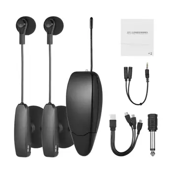 Wireless UHF Microphone System 2 Transmitters & Receiver Wearable Clip Condenser Mic for Guitars Clarinets Bass Violins Cellos
Wireless UHF Microphone System 2 Transmitters & Receiver Wearable Clip Condenser Mic for Guitars Clarinets Bass Violins Cellos