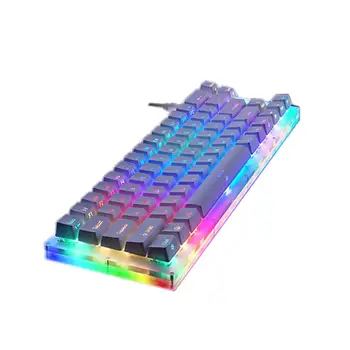 CUUWE K66 66Key Tyce-C Wired RGB Backlit Gateron Switch Mechanical Gaming Keyboard with Crystalline Base for PC Laptop
CUUWE K66 66Key Tyce-C Wired RGB Backlit Gateron Switch Mechanical Gaming Keyboard with Crystalline Base for PC Laptop