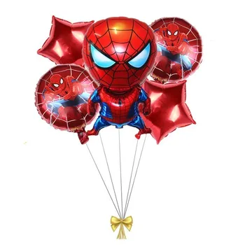 5pcs 18inch Round Red Five Stars Foil Globos SpiderMan Balloons Superhero Birthday Party Decoration Kids Party Delivered Gifts
5pcs 18inch Round Red Five Stars Foil Globos SpiderMan Balloons Superhero Birthday Party Decoration Kids Party Delivered Gifts