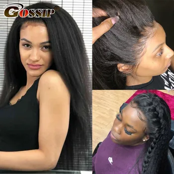 250% Density Lace Wig 13x6 Kinky Straight Lace Front Wig Glueless Brazilian Remy Lace Front Human Hair Wigs For Black Women
250% Density Lace Wig 13x6 Kinky Straight Lace Front Wig Glueless Brazilian Remy Lace Front Human Hair Wigs For Black Women