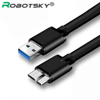 USB 3.0 Type A to Micro B Cable For Samsung S5 Note3 Micro B Charge Cabo External Hard Drive Disk HDD USB HDD Data Wire Cord
USB 3.0 Type A to Micro B Cable For Samsung S5 Note3 Micro B Charge Cabo External Hard Drive Disk HDD USB HDD Data Wire Cord