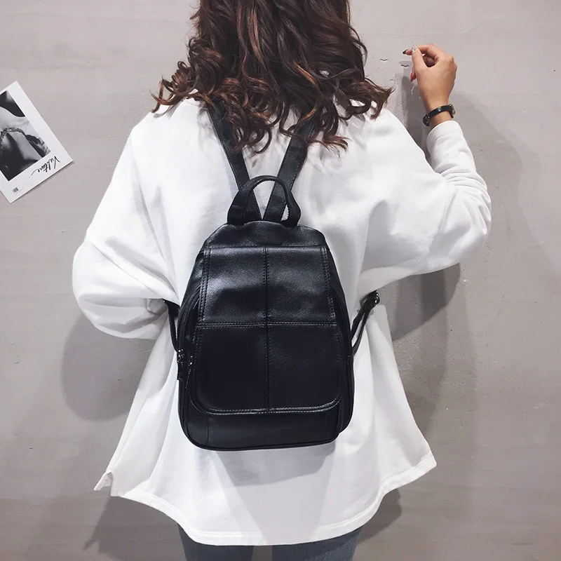 Preppy Style Pu Leather Backpack Women Solid Color Shoulder Packbag Female Travel Back Bag Simple School Bags for Teenage Girls
Preppy Style Pu Leather Backpack Women Solid Color Shoulder Packbag Female Travel Back Bag Simple School Bags for Teenage Girls