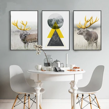 DIY 3D full square, circular diamond painting Nordic style geometric gold abstract deer wall art cross embroidered Mosaic GG691 
DIY 3D full square, circular diamond painting Nordic style geometric gold abstract deer wall art cross embroidered Mosaic GG691