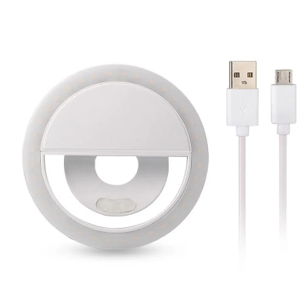 Rechargeable Self Artifact LED Ring Fill Night Flash Light Clip For Smartphone Self-timer Beauty Light
Rechargeable Self Artifact LED Ring Fill Night Flash Light Clip For Smartphone Self-timer Beauty Light