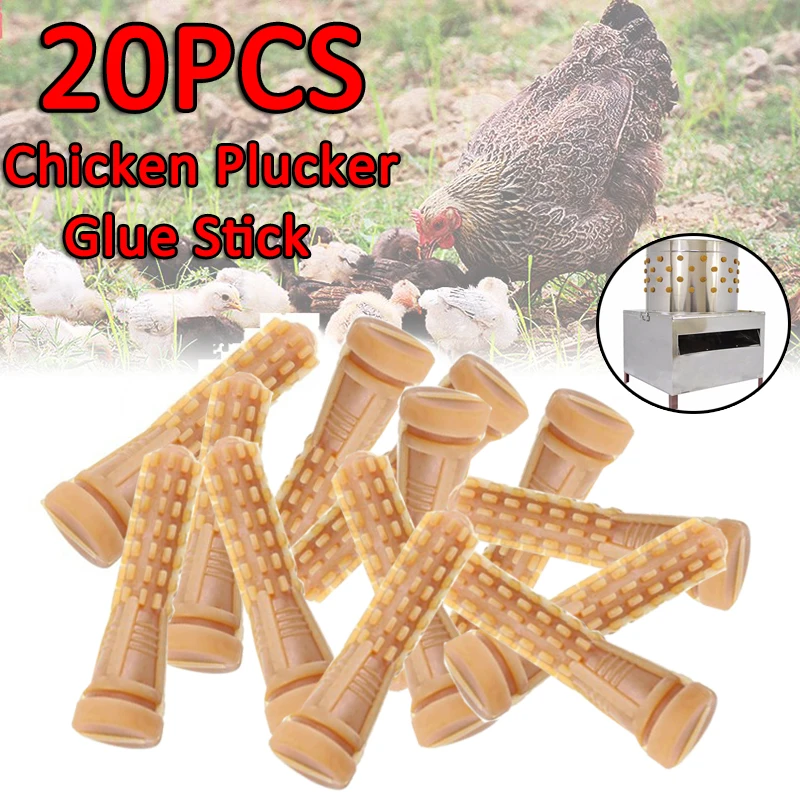 20 pcs Poultry Plucking Fingers Hair Removal Machine Glue Stick Chicken Plucker Beef Tendon Material Corn Rod
20 pcs Poultry Plucking Fingers Hair Removal Machine Glue Stick Chicken Plucker Beef Tendon Material Corn Rod