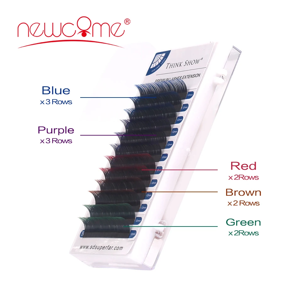 NEWCOME 12 Lines Ombre Multi Colorful Eyelash Extension Soft Natural Beauty False Mink Eyelashes Silk Eye Lashes Graft Cilios
NEWCOME 12 Lines Ombre Multi Colorful Eyelash Extension Soft Natural Beauty False Mink Eyelashes Silk Eye Lashes Graft Cilios