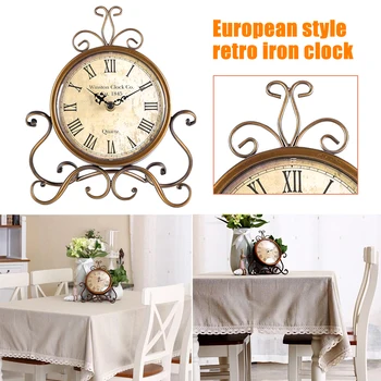 Pointer Digital Iron Art Round Table Clock Home Decor Hotel Single Side Coffee Bar Retro Style Battery Powered Desktop Office
Pointer Digital Iron Art Round Table Clock Home Decor Hotel Single Side Coffee Bar Retro Style Battery Powered Desktop Office