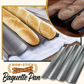 Non-Stick Bread Pans Baking Tray 2/3/4 Loaf Baguette Mold Loaves Wave Baker Baguette Pan Bakeware Baking Tray Dropshipping
Non-Stick Bread Pans Baking Tray 2/3/4 Loaf Baguette Mold Loaves Wave Baker Baguette Pan Bakeware Baking Tray Dropshipping