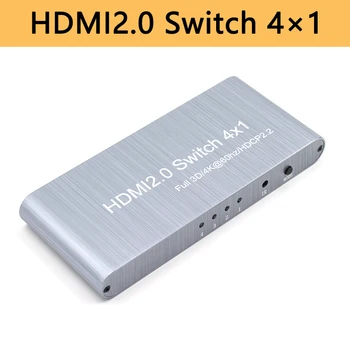 HDMI Switch 2.0 4K 2K Switcher Adapter 4 in 1 out Selector 4x1 Splitter Full 3D 4K60Hz HDCP2.2 for HDTV Xbox PS3 PS4
HDMI Switch 2.0 4K 2K Switcher Adapter 4 in 1 out Selector 4x1 Splitter Full 3D 4K60Hz HDCP2.2 for HDTV Xbox PS3 PS4