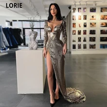 LORIE Elegant Prom Dresses Sweetheart Long Sleeves High Split Christmas Gowns Women Formal Party Gowns Plus Size Robes De Soirée
LORIE Elegant Prom Dresses Sweetheart Long Sleeves High Split Christmas Gowns Women Formal Party Gowns Plus Size Robes De Soirée