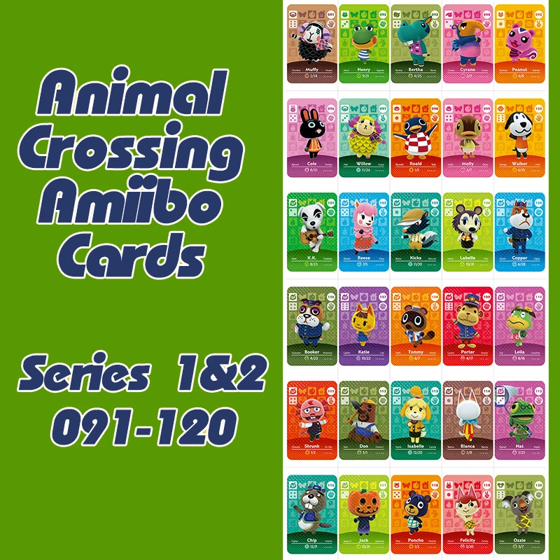 Animal Crossing New Horizons Amiibo Card For NS Switch 3DS Game Lobo Card Set Series 1&2 (091-120)
Animal Crossing New Horizons Amiibo Card For NS Switch 3DS Game Lobo Card Set Series 1&2 (091-120)