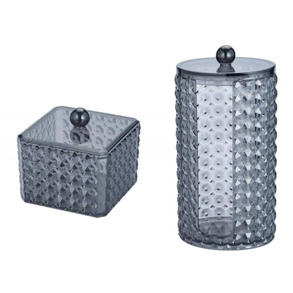 Clear Acrylic Cotton Pads Ear Bud Holder Dispenser Cosmetics Organiser Storage Container Clear Tip Cottonswab Cutip Glass Tips Clear Acrylic Cotton Pads Ear Bud Holder Dispenser Cosmetics Organiser Storage Container Clear Tip Cottonswab Cutip Glass Tips