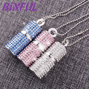 BiNFUL USB Flash Drive 4G 8G 16G Pendrive 32GB 64GB 128GB Pen Drive U Disk USB drive Irish Diamond Crystal Memory Necklace Stick
BiNFUL USB Flash Drive 4G 8G 16G Pendrive 32GB 64GB 128GB Pen Drive U Disk USB drive Irish Diamond Crystal Memory Necklace Stick