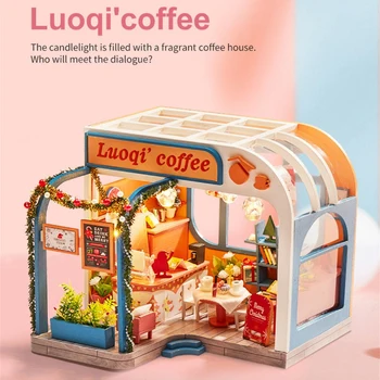 Mini Dollhouse Furnitures Miniature Scene Diy Wooden Cafe Model Miniatures Doll Houses Desktop Display Toys For Children Gifts 
Mini Dollhouse Furnitures Miniature Scene Diy Wooden Cafe Model Miniatures Doll Houses Desktop Display Toys For Children Gifts