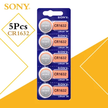 5PCS/Lot Sony Original Button Battery CR1632 ECR1632 3V Lithium Cell Battery For Watch Car Remote
5PCS/Lot Sony Original Button Battery CR1632 ECR1632 3V Lithium Cell Battery For Watch Car Remote
