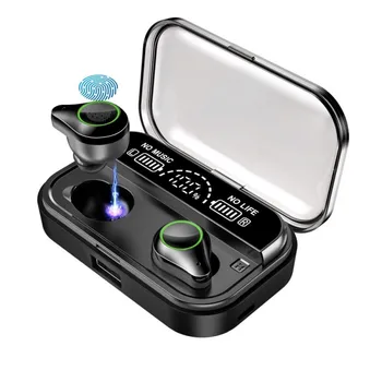 TWS Bluetooth 5.0 Earbuds True Wireless Earphones IPX7 Waterproof Handsfree Headset with mic for Apple iPhone Android Samsung
TWS Bluetooth 5.0 Earbuds True Wireless Earphones IPX7 Waterproof Handsfree Headset with mic for Apple iPhone Android Samsung