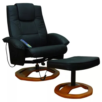 VidaXL Massage Black Armchair With Footrest Home Computer Desk Chair Boss Office Chair PU Leather Adjustable Rotating Chair
VidaXL Massage Black Armchair With Footrest Home Computer Desk Chair Boss Office Chair PU Leather Adjustable Rotating Chair