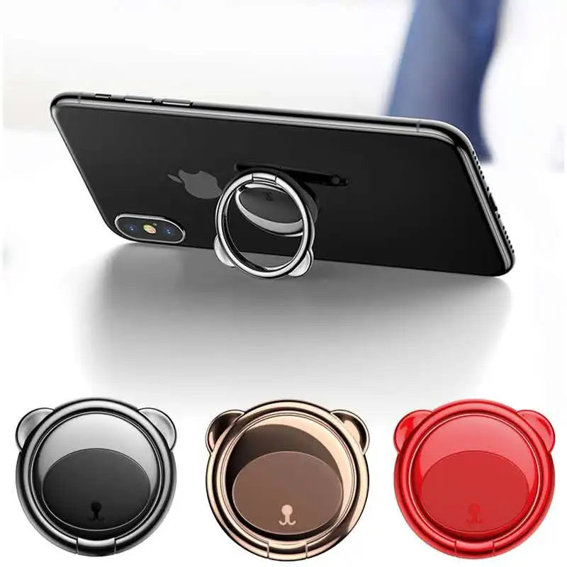 Cute Spin Rotatable Phone Holder Magnet Metal 360 Degree Finger Ring Smartphone Socket For Magnetic Stand | Мобильные телефоны и