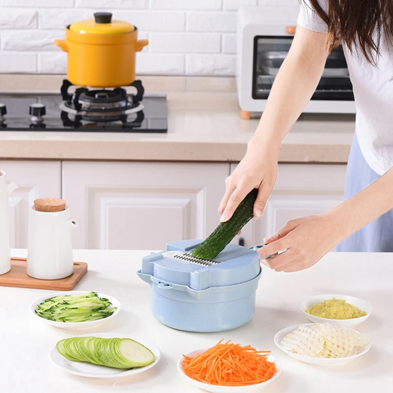 11 Function Manual Slicer Potato Strip Crisps Cutter Grater Egg Separator Juice Extractor Garlic Grinder Vegetables Salad Bowl
11 Function Manual Slicer Potato Strip Crisps Cutter Grater Egg Separator Juice Extractor Garlic Grinder Vegetables Salad Bowl