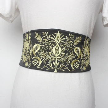 Girdle Women's Outdoor Decorative Dress with Skirt 2020 New Summer Vintage Flower Embroidered Wide Belt 
Girdle Women's Outdoor Decorative Dress with Skirt 2020 New Summer Vintage Flower Embroidered Wide Belt