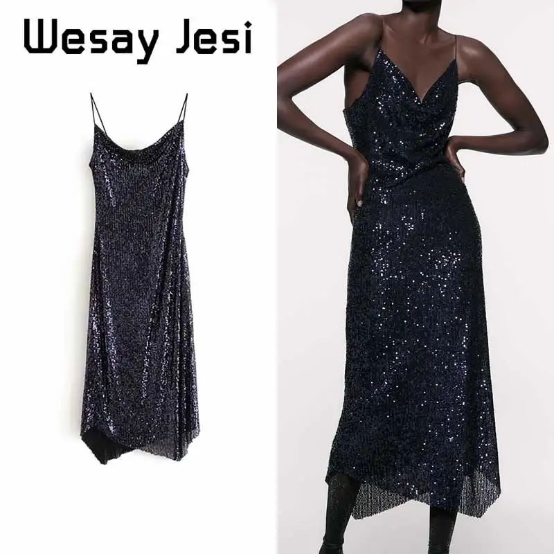 2019 New Women party dress high street elegant Sequins v-neck vestidos vestidos de fiesta de noche maxi Christmas dress 
2019 New Women party dress high street elegant Sequins v-neck vestidos vestidos de fiesta de noche maxi Christmas dress