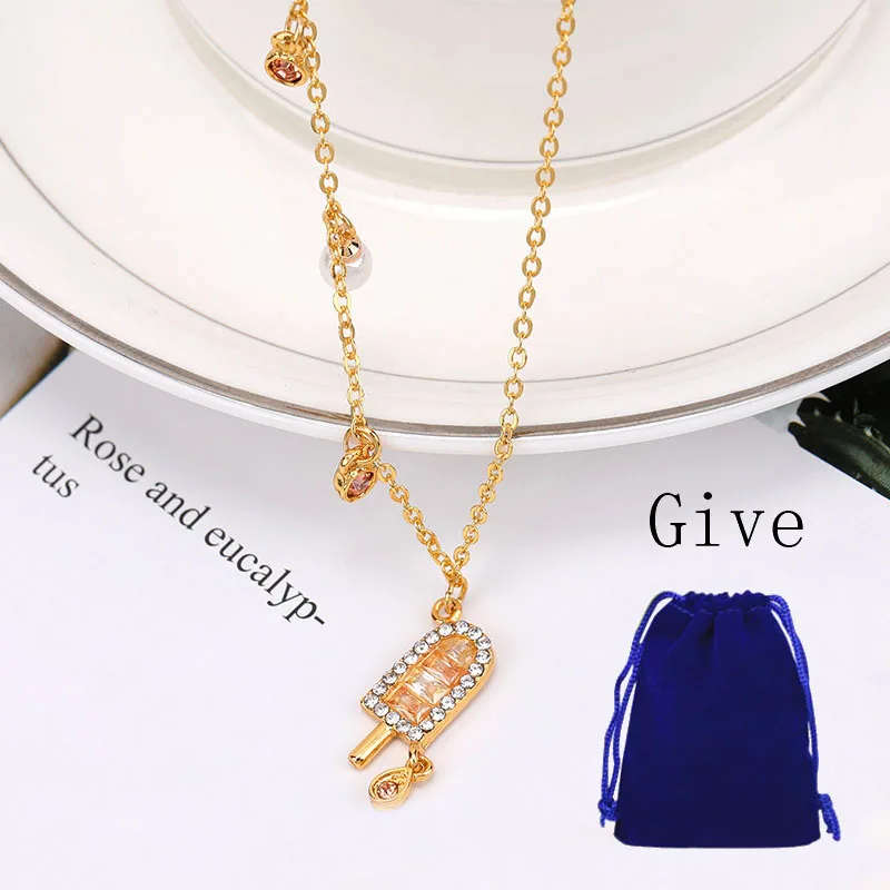 High-quality SWA original romantic, simple and elegant ice-cream with pearl and gem 1:1 Necklace
High-quality SWA original romantic, simple and elegant ice-cream with pearl and gem 1:1 Necklace