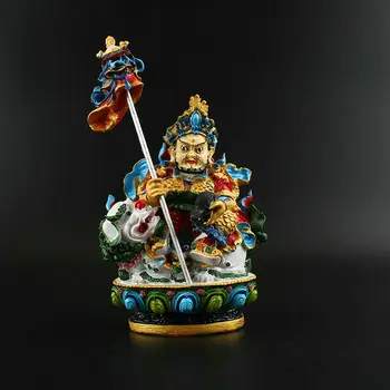 Tibet Tibetan Buddhism Resin Colour Painting Ride Beast Vaisravana Buddha Statue
Tibet Tibetan Buddhism Resin Colour Painting Ride Beast Vaisravana Buddha Statue