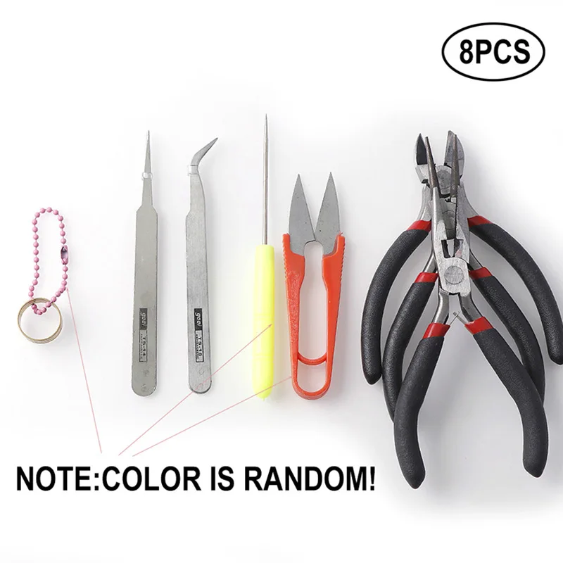8pcs Portable Durable Multifunctional Making tools Pliers Jewelry Tool Kit for Jewelry Making DIY Tools Package 
8pcs Portable Durable Multifunctional Making tools Pliers Jewelry Tool Kit for Jewelry Making DIY Tools Package