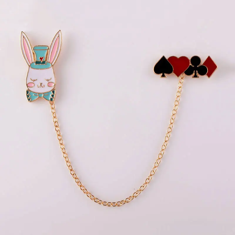 New Style Fun Corsage Badge Animal Rabbit Playing Cards Brooch Alloy Oil Drop King Mouse Collar Pin
New Style Fun Corsage Badge Animal Rabbit Playing Cards Brooch Alloy Oil Drop King Mouse Collar Pin