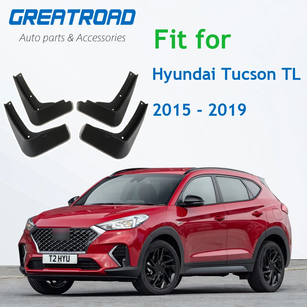 

Molded Mud Flaps For Hyundai Tucson TL 2015 - 2019 Mudflap Splash Guards Mudguard Fender Front Rear 2016 2017 2018