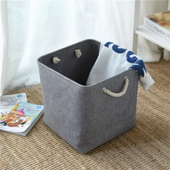 Linen folding storage box-gray home room car clothes sundries open storage bag portable box bucket
Linen folding storage box-gray home room car clothes sundries open storage bag portable box bucket