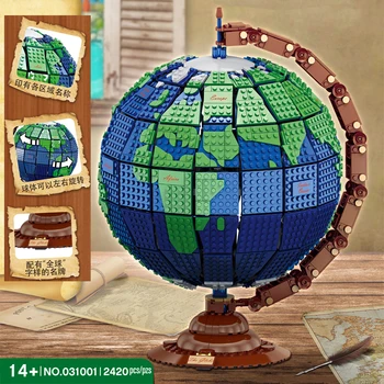 MOC Creator Expert Rotating Globe City Buildings Earth Map Model Building Blocks Creator Christmas Gift Bricks Kids Toys
MOC Creator Expert Rotating Globe City Buildings Earth Map Model Building Blocks Creator Christmas Gift Bricks Kids Toys