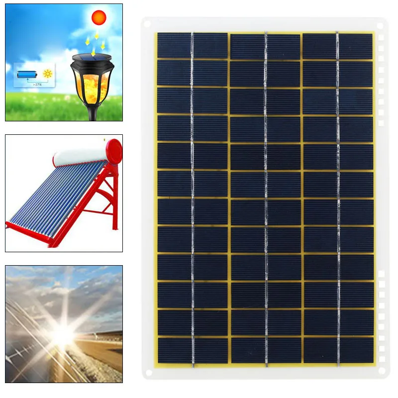 Solar Energy Powered DIY 15W 27*18.5*0.3cm IP65 Solar Cells Solar Panel Solar Charging Equipment Environmental Camp Module Car
Solar Energy Powered DIY 15W 27*18.5*0.3cm IP65 Solar Cells Solar Panel Solar Charging Equipment Environmental Camp Module Car