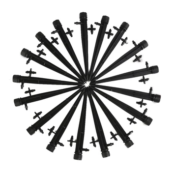50x Micro 13cm Adjustable 360°Irrigation Sprinkler Emitters Flow Drip Water Dripper on Stake, Irrigation System
50x Micro 13cm Adjustable 360°Irrigation Sprinkler Emitters Flow Drip Water Dripper on Stake, Irrigation System