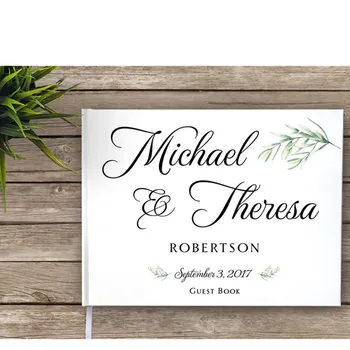 Floral Branch Wedding Guest Book, Boho Rustic Garden,Mr and Mrs names Custom Guest Book Monte Carlo Font, Wedding Journal Album
Floral Branch Wedding Guest Book, Boho Rustic Garden,Mr and Mrs names Custom Guest Book Monte Carlo Font, Wedding Journal Album