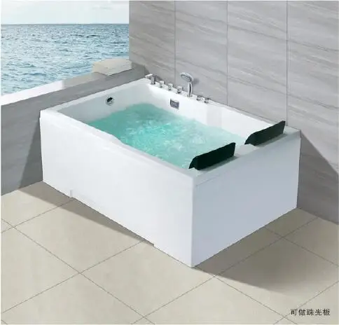 Sonderaktion 1800mm Whirlpool Badewanne Acryl Hydromassage Surfen Bunte Led Licht Badewanne Ns3103