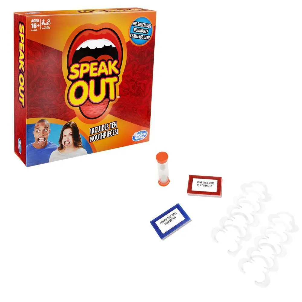 Jibber Jabber Fun Party Board Xmas Game Speak Talk Out Loud Mouthpiece Challenge 