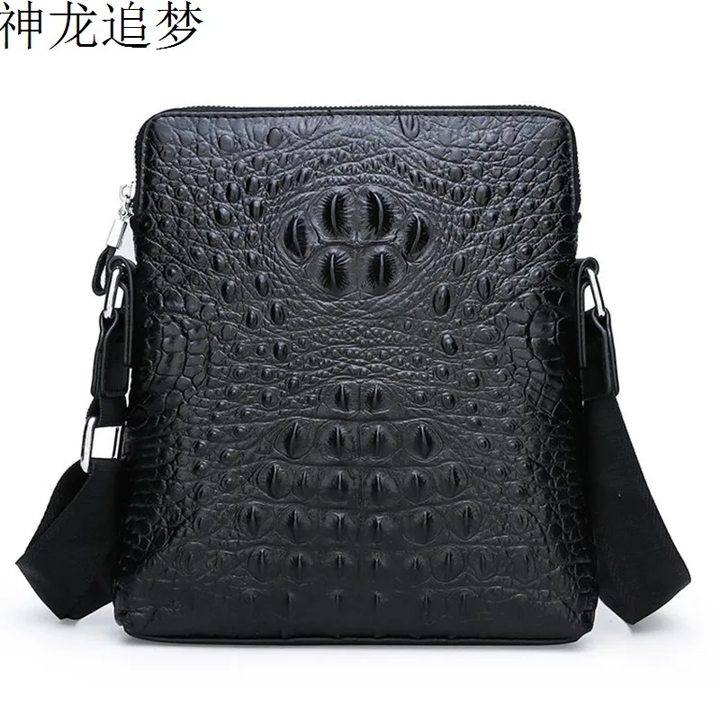 Genuine Leather men's bag casual men's handbag the first layer cowhide crocodile pattern shoulder bag messenger bag briefcase
Genuine Leather men's bag casual men's handbag the first layer cowhide crocodile pattern shoulder bag messenger bag briefcase